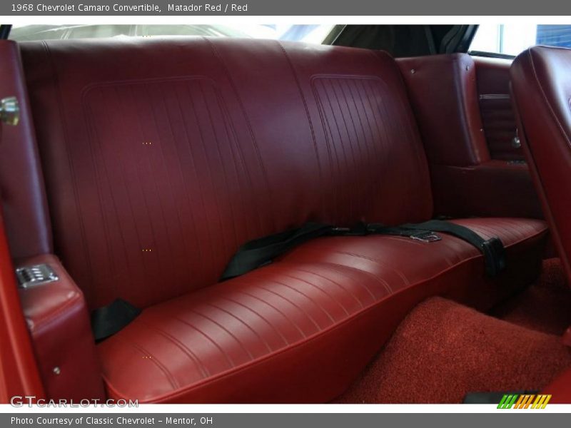  1968 Camaro Convertible Red Interior