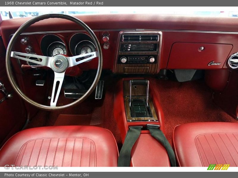 Red Interior - 1968 Camaro Convertible 