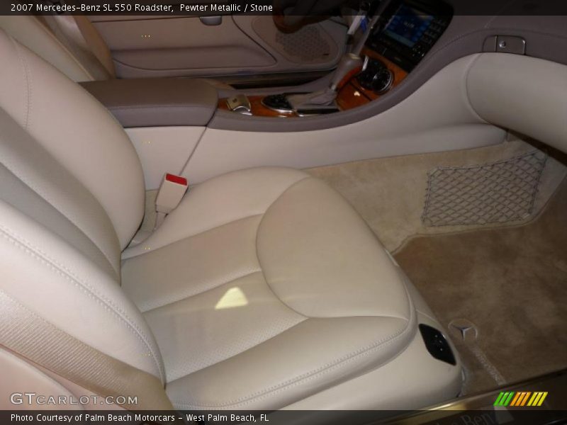 Pewter Metallic / Stone 2007 Mercedes-Benz SL 550 Roadster