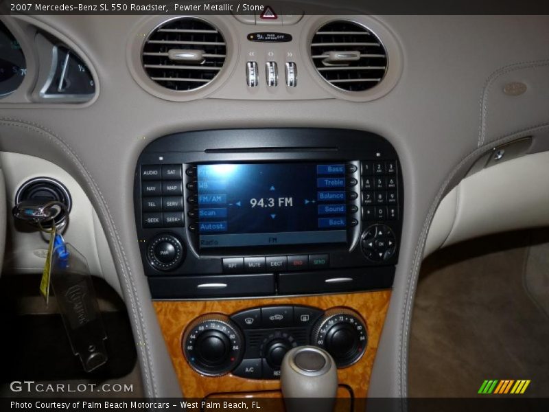 Pewter Metallic / Stone 2007 Mercedes-Benz SL 550 Roadster