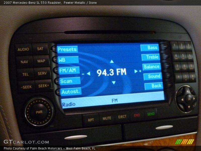 Pewter Metallic / Stone 2007 Mercedes-Benz SL 550 Roadster