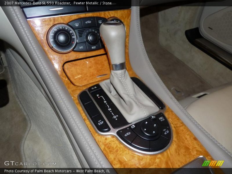 Pewter Metallic / Stone 2007 Mercedes-Benz SL 550 Roadster