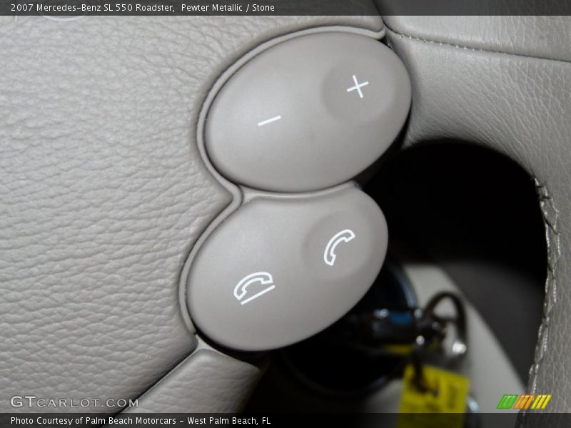 Pewter Metallic / Stone 2007 Mercedes-Benz SL 550 Roadster