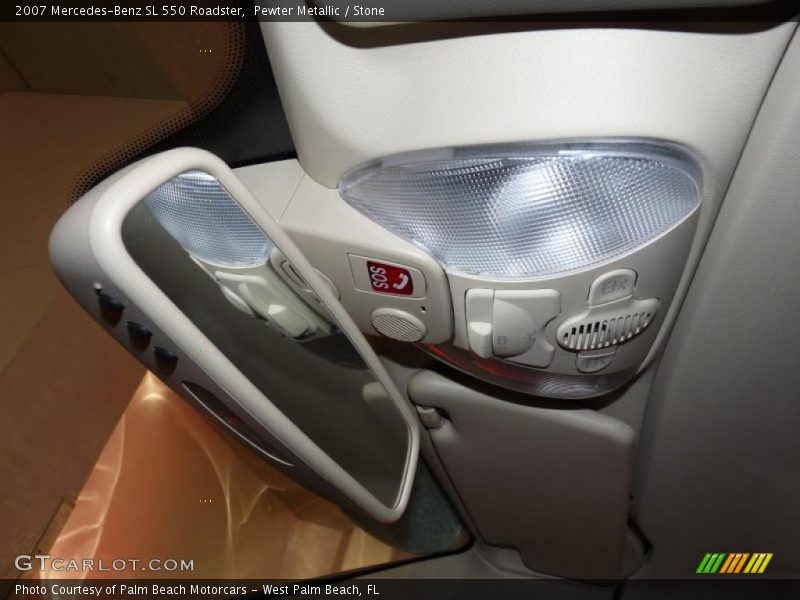Pewter Metallic / Stone 2007 Mercedes-Benz SL 550 Roadster
