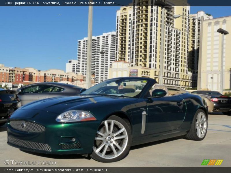 Front 3/4 View of 2008 XK XKR Convertible