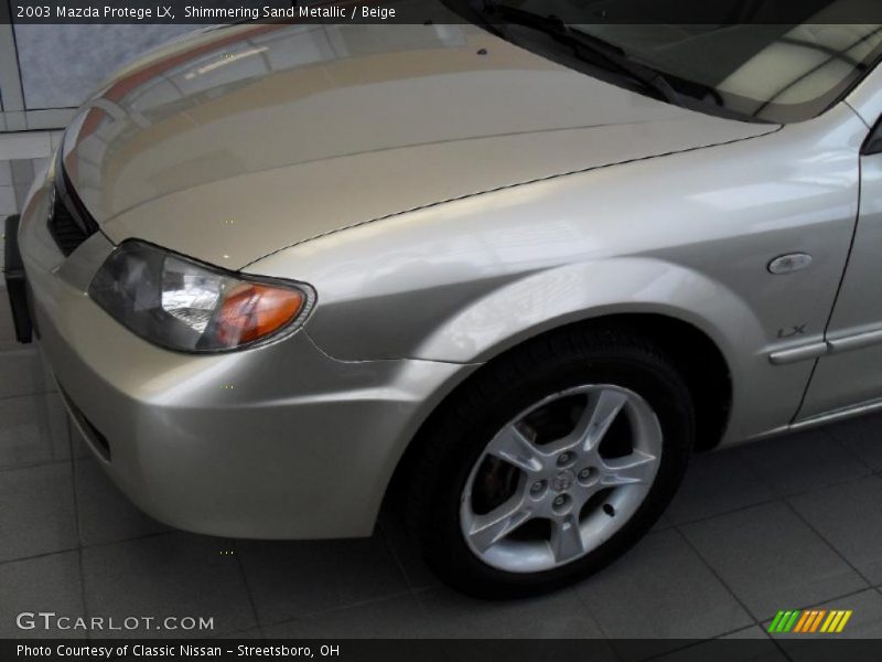 Shimmering Sand Metallic / Beige 2003 Mazda Protege LX