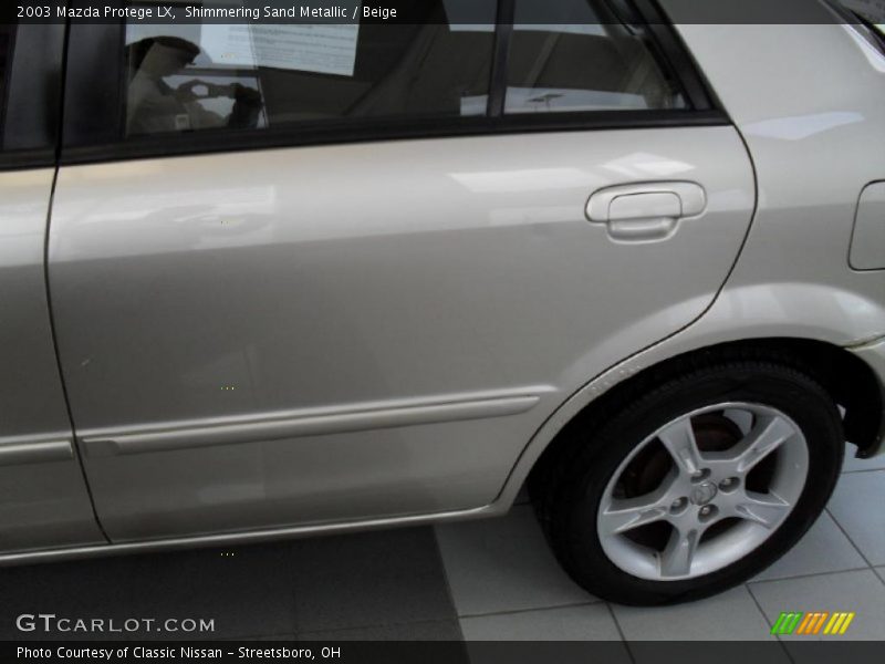 Shimmering Sand Metallic / Beige 2003 Mazda Protege LX