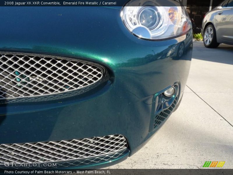 Emerald Fire Metallic / Caramel 2008 Jaguar XK XKR Convertible