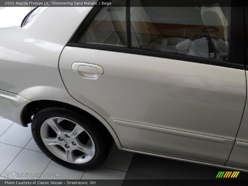Shimmering Sand Metallic / Beige 2003 Mazda Protege LX