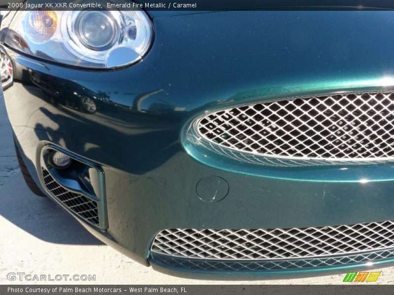Emerald Fire Metallic / Caramel 2008 Jaguar XK XKR Convertible