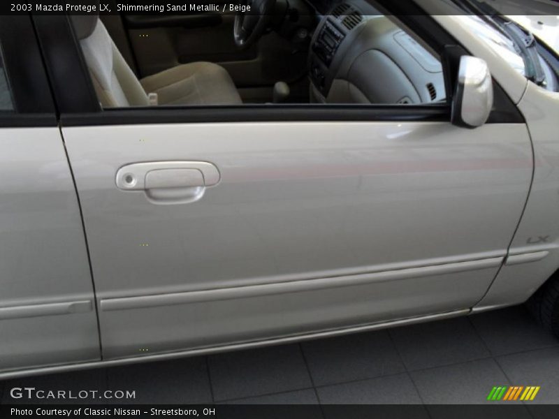 Shimmering Sand Metallic / Beige 2003 Mazda Protege LX