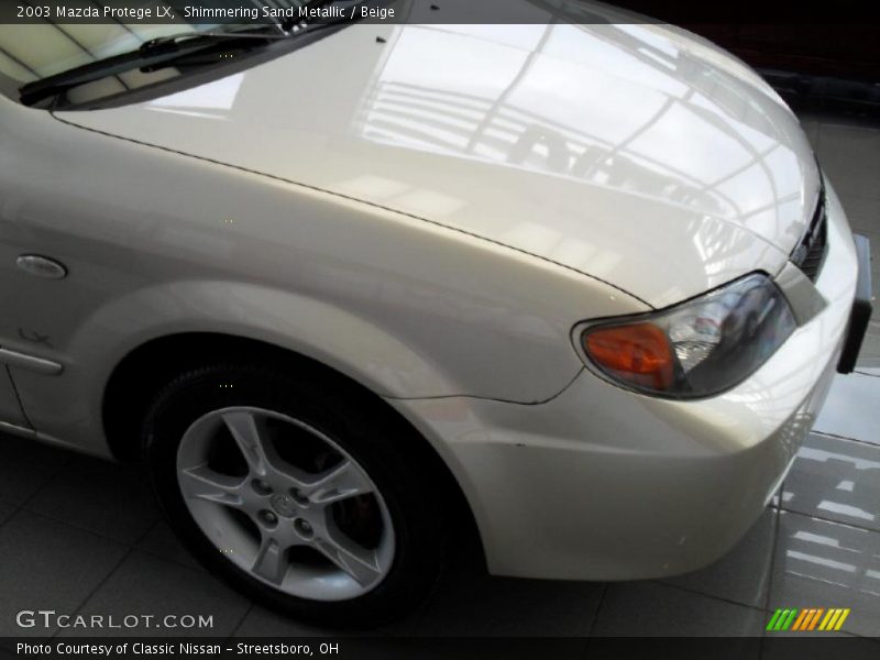 Shimmering Sand Metallic / Beige 2003 Mazda Protege LX