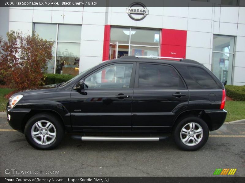 Black Cherry / Black 2006 Kia Sportage EX V6 4x4