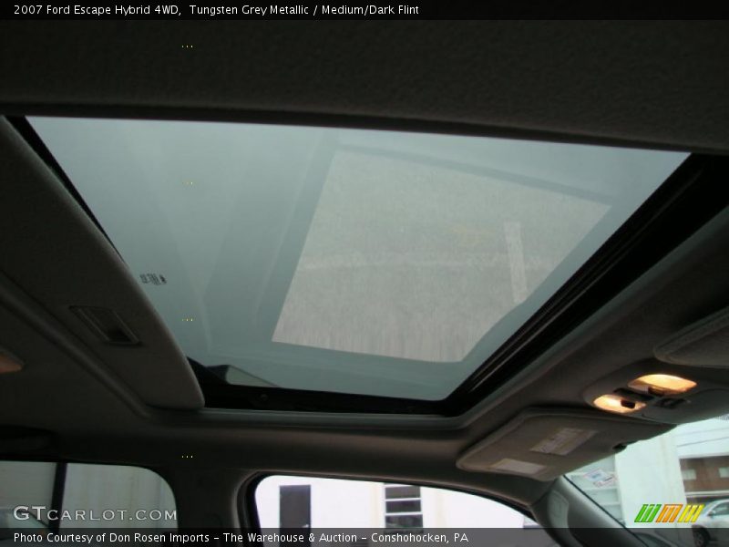 Sunroof of 2007 Escape Hybrid 4WD