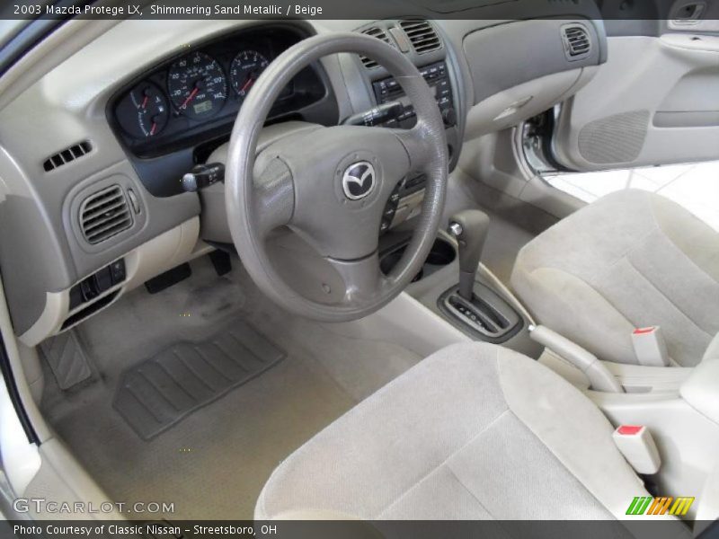 Beige Interior - 2003 Protege LX 