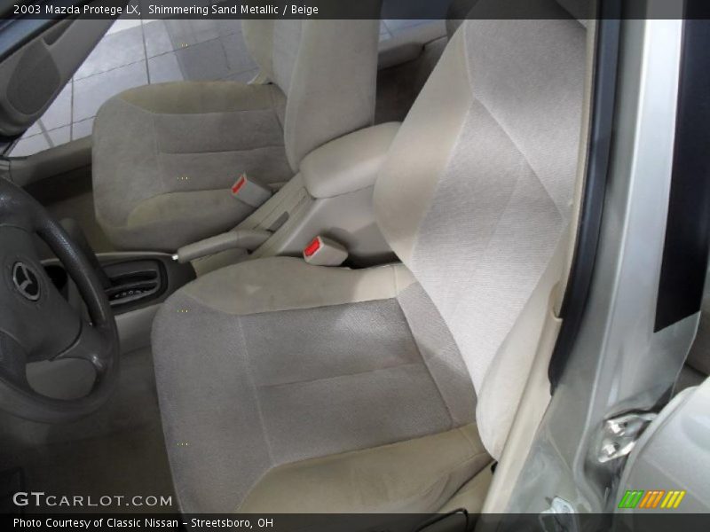 Shimmering Sand Metallic / Beige 2003 Mazda Protege LX