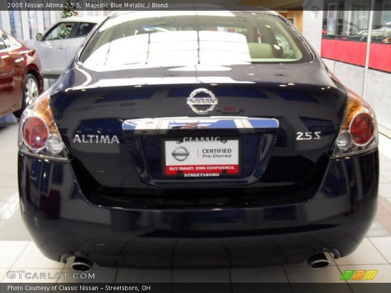 Majestic Blue Metallic / Blond 2008 Nissan Altima 2.5 S