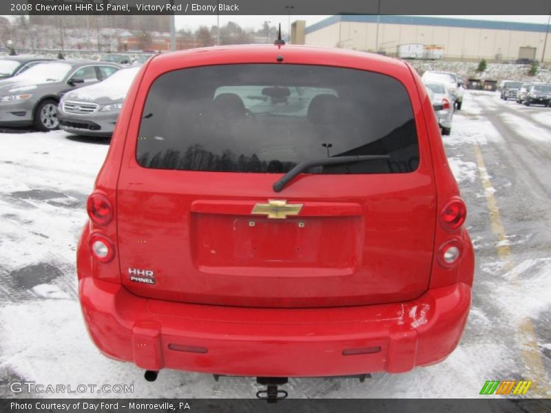 Victory Red / Ebony Black 2008 Chevrolet HHR LS Panel