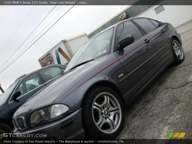 Steel Grey Metallic / Grey 2000 BMW 3 Series 323i Sedan