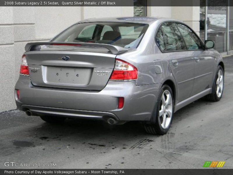 Quartz Silver Metallic / Off Black 2008 Subaru Legacy 2.5i Sedan