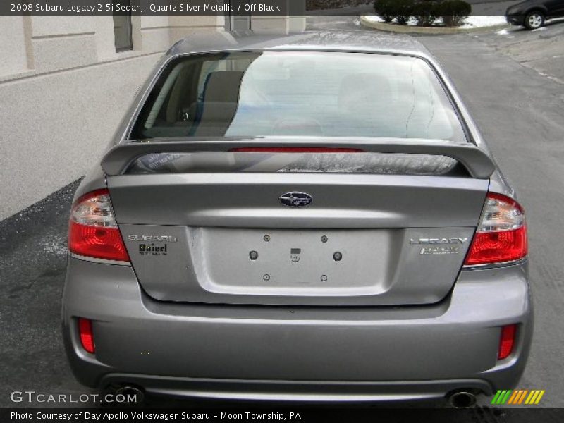 Quartz Silver Metallic / Off Black 2008 Subaru Legacy 2.5i Sedan