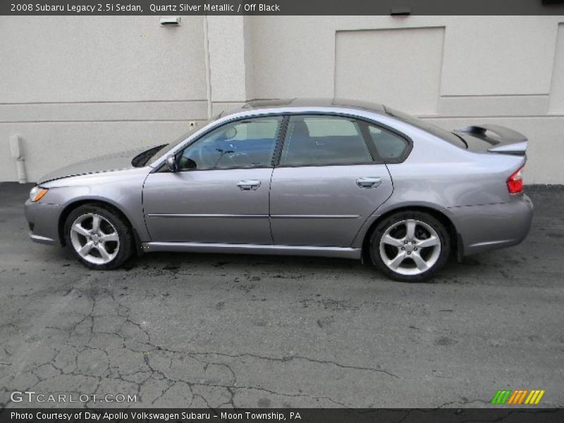 Quartz Silver Metallic / Off Black 2008 Subaru Legacy 2.5i Sedan