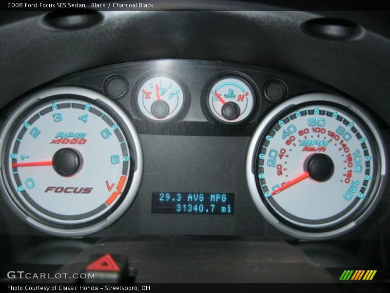 Black / Charcoal Black 2008 Ford Focus SES Sedan