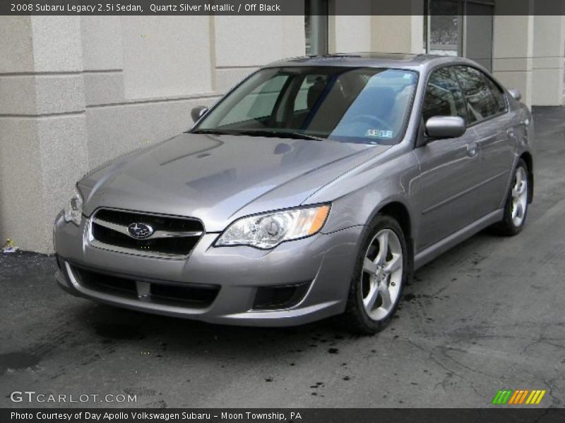 Quartz Silver Metallic / Off Black 2008 Subaru Legacy 2.5i Sedan
