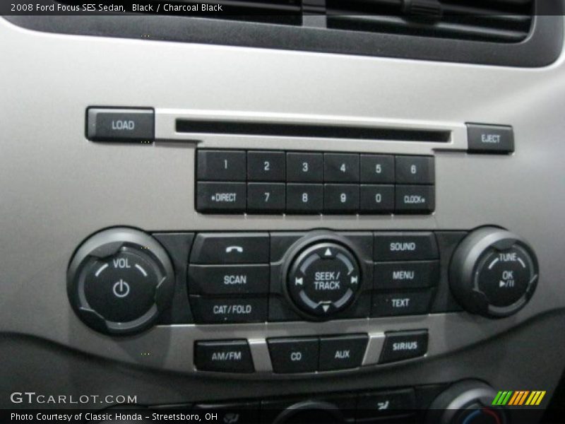 Black / Charcoal Black 2008 Ford Focus SES Sedan