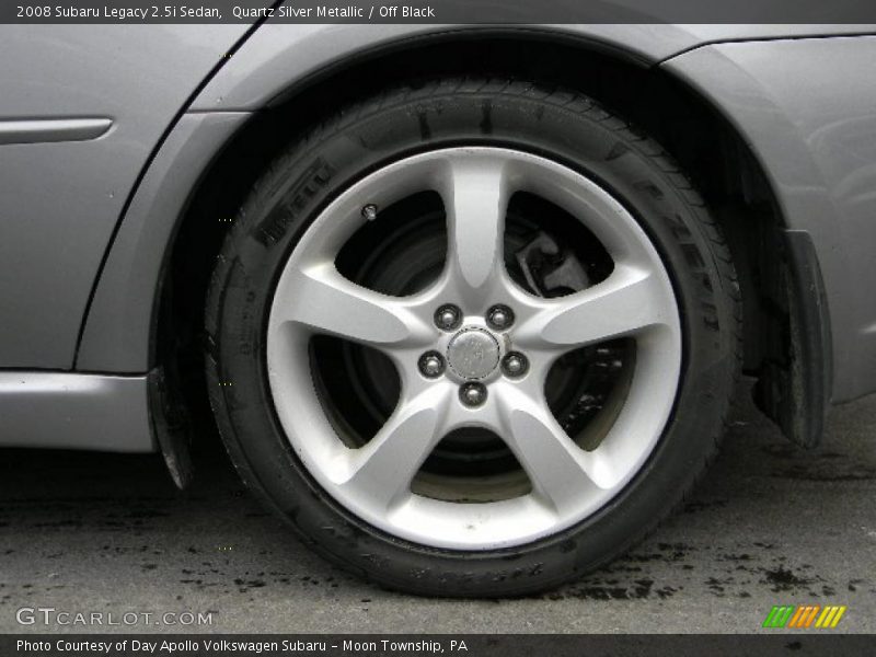 Quartz Silver Metallic / Off Black 2008 Subaru Legacy 2.5i Sedan