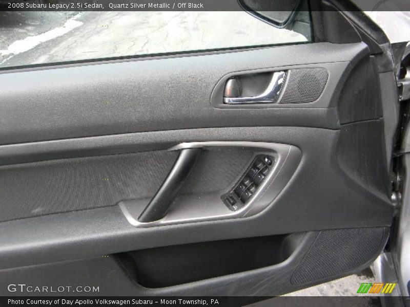 Quartz Silver Metallic / Off Black 2008 Subaru Legacy 2.5i Sedan
