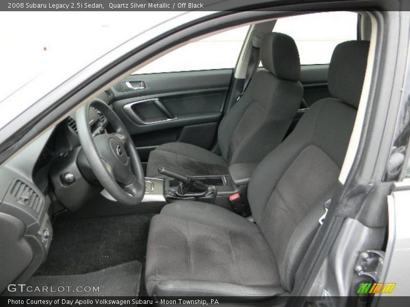 Quartz Silver Metallic / Off Black 2008 Subaru Legacy 2.5i Sedan