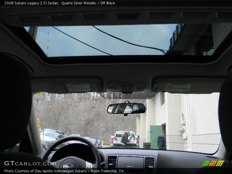 Quartz Silver Metallic / Off Black 2008 Subaru Legacy 2.5i Sedan