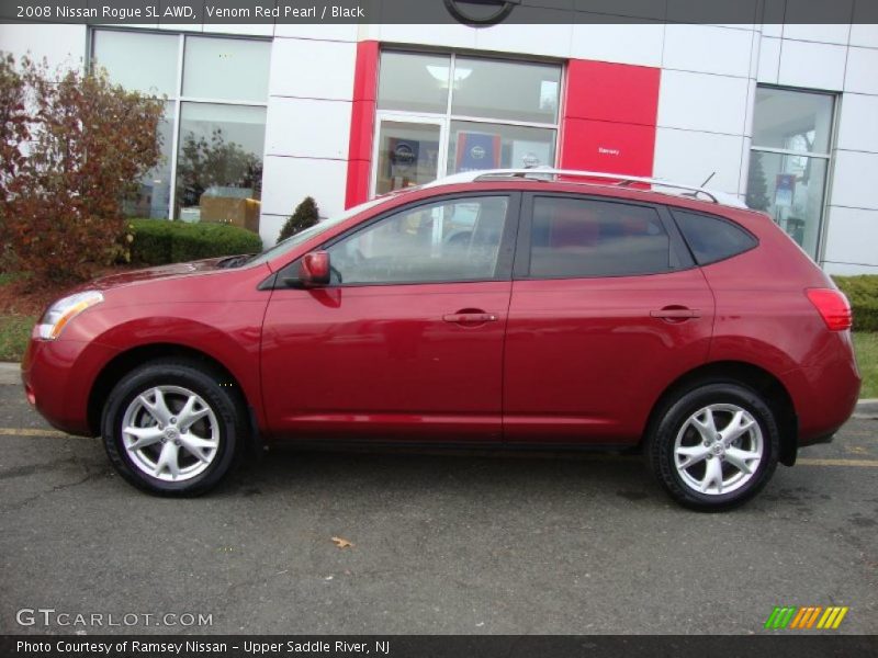 Venom Red Pearl / Black 2008 Nissan Rogue SL AWD