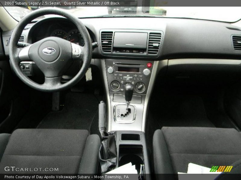 Quartz Silver Metallic / Off Black 2008 Subaru Legacy 2.5i Sedan