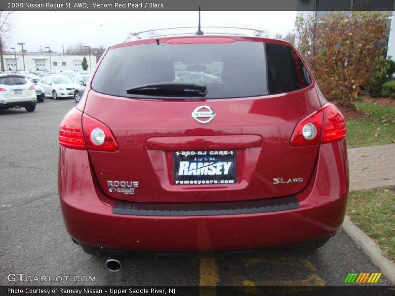 Venom Red Pearl / Black 2008 Nissan Rogue SL AWD