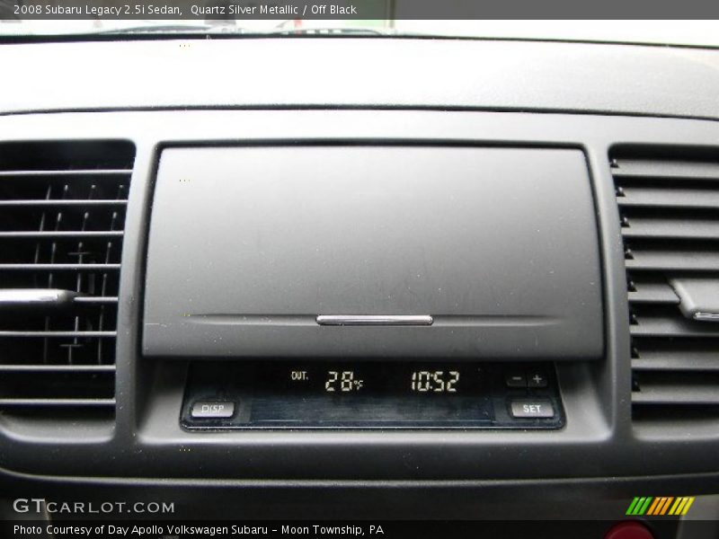 Quartz Silver Metallic / Off Black 2008 Subaru Legacy 2.5i Sedan