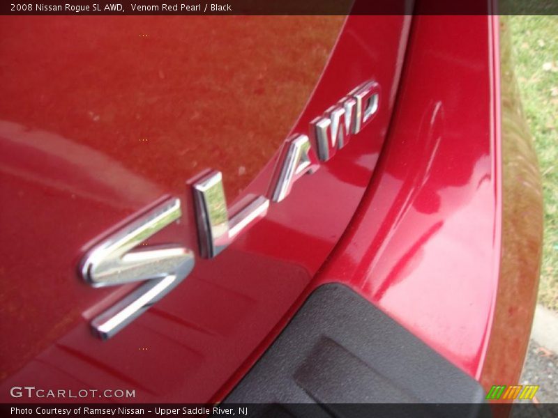 Venom Red Pearl / Black 2008 Nissan Rogue SL AWD