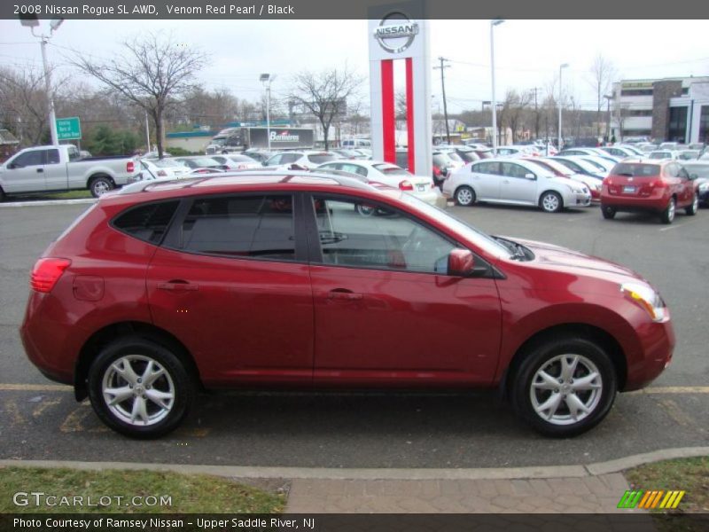 Venom Red Pearl / Black 2008 Nissan Rogue SL AWD