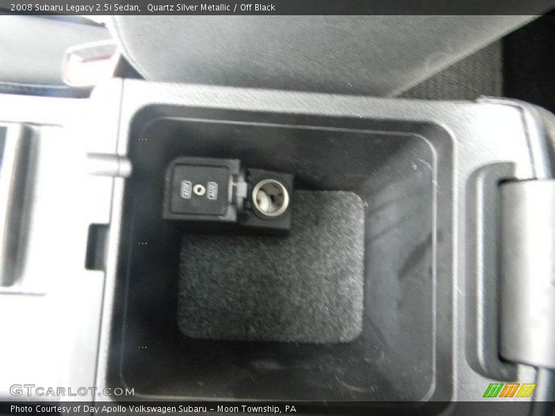 Quartz Silver Metallic / Off Black 2008 Subaru Legacy 2.5i Sedan