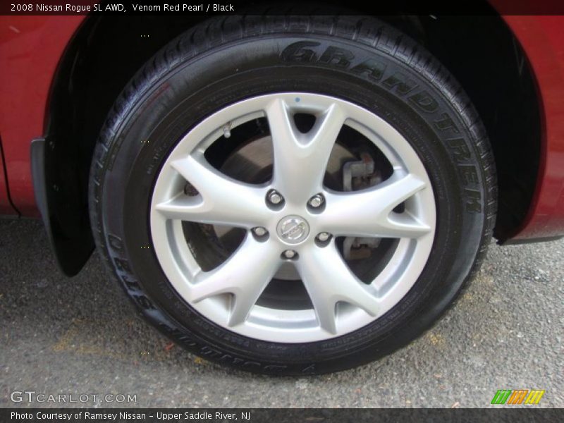 Venom Red Pearl / Black 2008 Nissan Rogue SL AWD