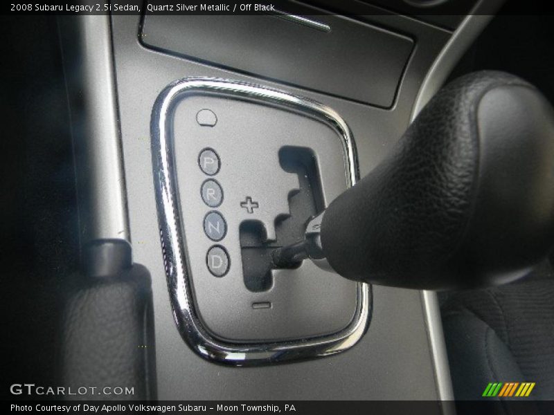 Quartz Silver Metallic / Off Black 2008 Subaru Legacy 2.5i Sedan