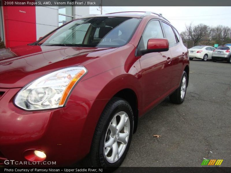 Venom Red Pearl / Black 2008 Nissan Rogue SL AWD