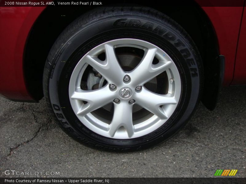 Venom Red Pearl / Black 2008 Nissan Rogue SL AWD