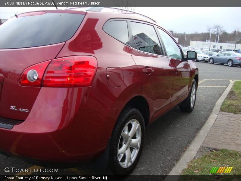 Venom Red Pearl / Black 2008 Nissan Rogue SL AWD