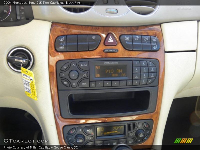 Controls of 2004 CLK 500 Cabriolet