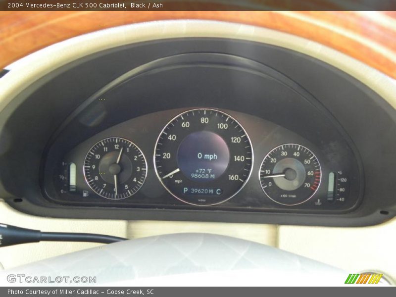  2004 CLK 500 Cabriolet 500 Cabriolet Gauges