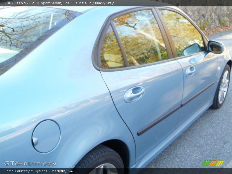 Ice Blue Metallic / Black/Gray 2007 Saab 9-3 2.0T Sport Sedan