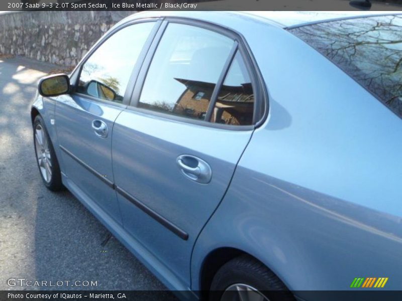 Ice Blue Metallic / Black/Gray 2007 Saab 9-3 2.0T Sport Sedan