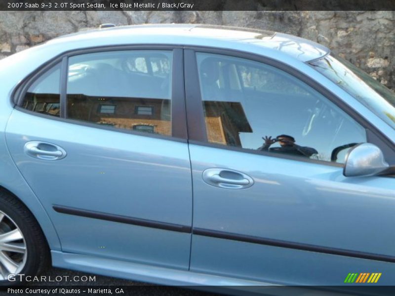 Ice Blue Metallic / Black/Gray 2007 Saab 9-3 2.0T Sport Sedan